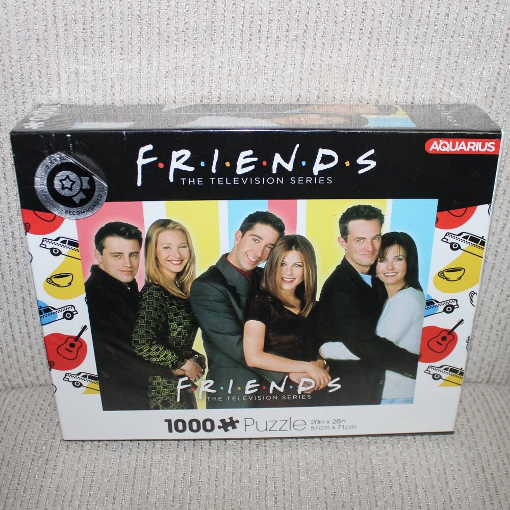 3/$55❤️sealed FRIENDS THE TELEVISION SERIES 1000 pcs puzzle Aquarius Warner Bros